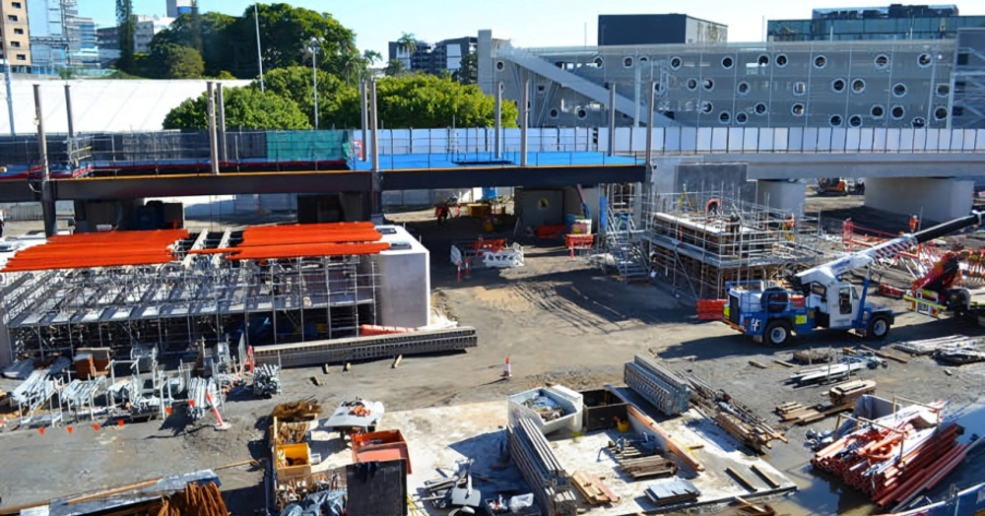 Progress made at Roma Street as Cross River Rail station emerges
